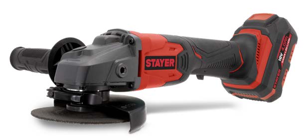 STAYER Γωνιακός Τροχός AGR 18V - L20 (2 BAT 5.0Ah)