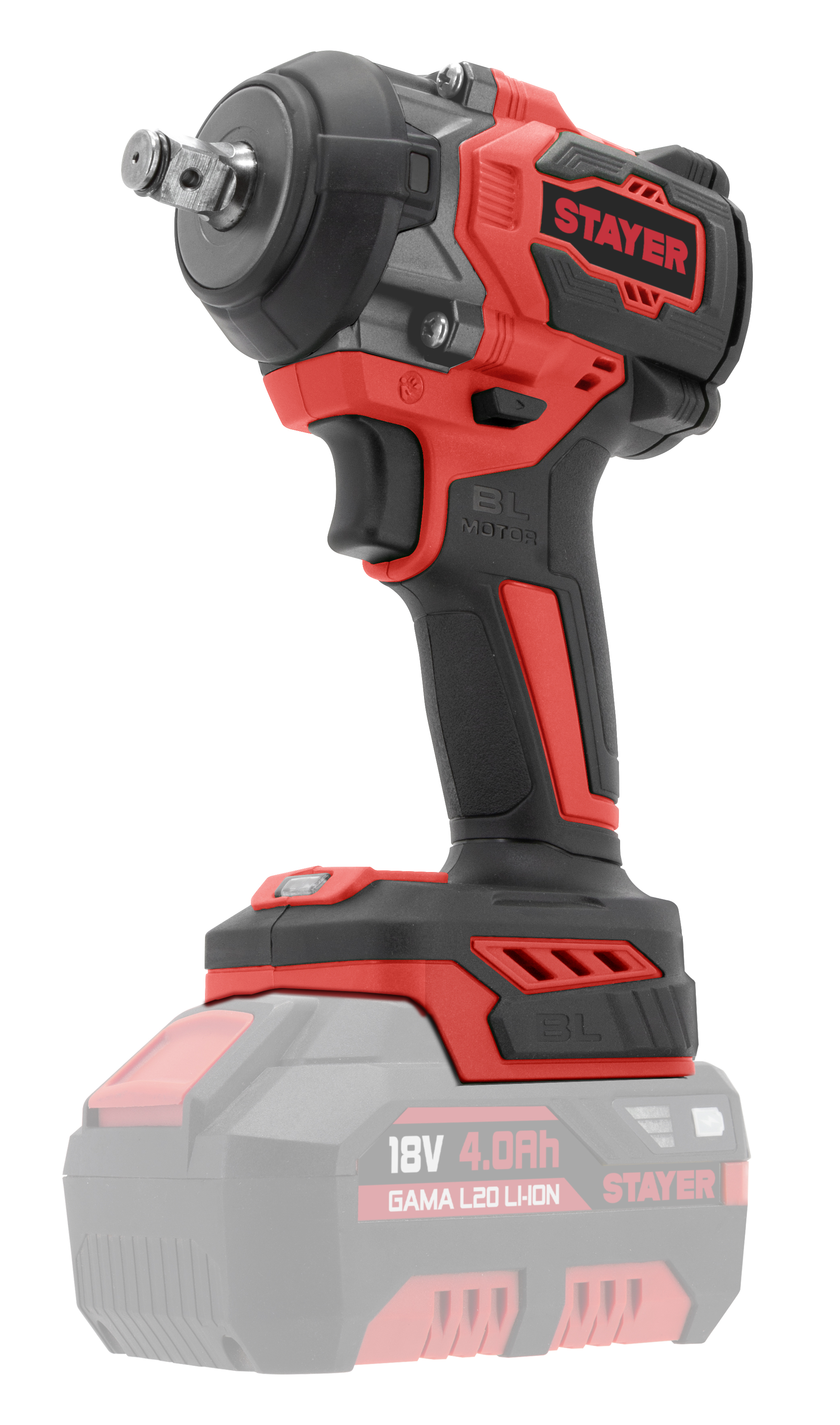 STAYER Μπουλονόκλειδο 1/2'' Brushless Μπαταρίας 18V - L20 (X/BAT)
