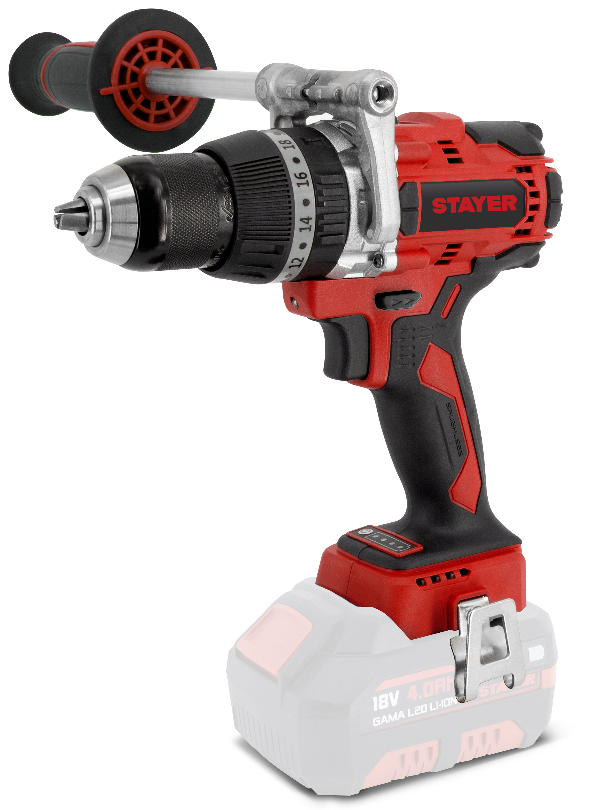 STAYER Κρουστικό Δραπανοκατσάβιδο Brushless 80Nm 18V - L20 (X/BAT)