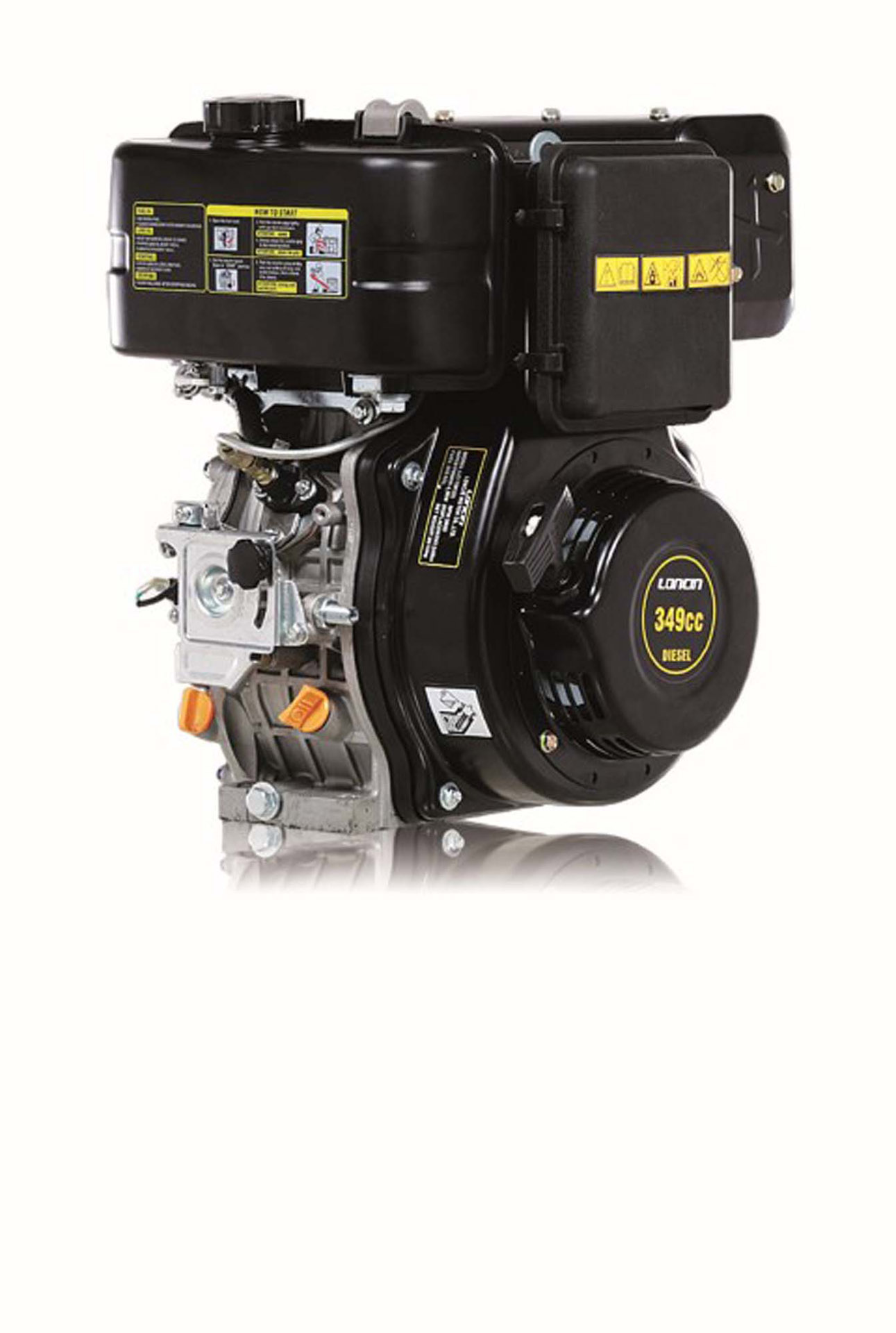 Κινητήρας Πετρελαίου Loncin D 350 F (Κοντός Άξονας)