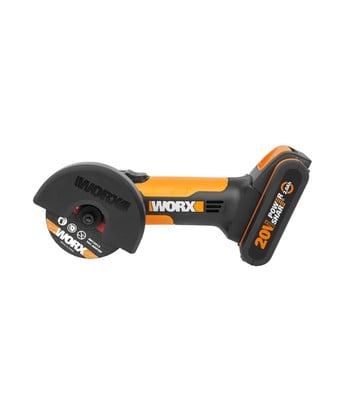 Worx Mini Γωνιακός Τροχός Μπαταρίας WX801 20V 1Χ2Ah