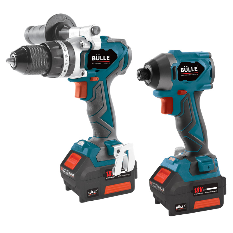 633321 BULLE: 18V ΣΕΤ BRUSHLESS ΔΡΑΠ/ΔΟ+ΚΑΤΣΑΒ. 2x5Ah Li-ion