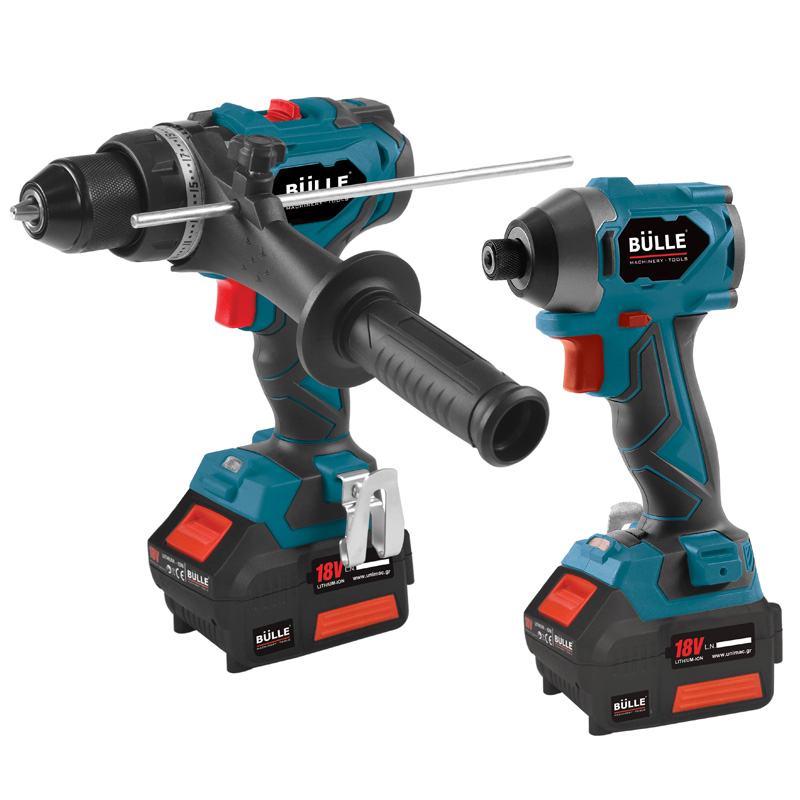 633323 BULLE: 18V ΣΕΤ BRUSHLESS ΔΡΑΠ/ΔΟ+ΚΑΤΣΑΒ. 2x5Ah Li-ion