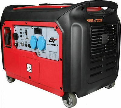 Αθόρυβη Γεννήτρια Inverter Βενζίνης Τετράχρονη με Μίζα, Ρόδες και Μέγιστη Ισχύ 4kVA Geotec GEP922208301 GTI 4000E