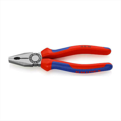 Πένσα Ίσια Ηλεκτρολόγου Μήκους 180mm Knipex 0302180