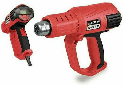 Πιστόλι Θερμού Αέρα 2000W με Ρύθμιση Θερμοκρασίας εως και 650°C Stayer SUH 650 EDK