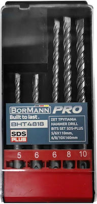 ΣΕΤ 5 ΤΕΜΑΧΙΩΝ ΤΡΥΠΑΝΙΑ ΤΕΤΡΑΚΟΠΑ SDS-PLUS BORMANN BHT4818 057932