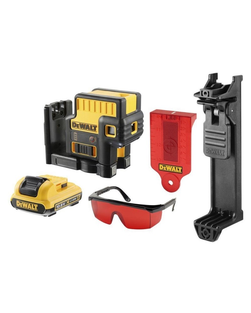 DEWALT 10.8V ΑΥΤΟΡΥΘΜΙΖΌΜΕΝΟ ΛΕΪΖΕΡ ΣΤΑΥΡΟΥ KAI 5 ΣΗΜΕΙΩΝ ΚΟΚΚΙΝΗΣ ΠΡΟΒΟΛΗΣ DCE0825D1R