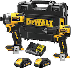ΣΕΤ ΚΡΟΥΣΤΙΚΟ ΔΡΑΠΑΝΟΚΑΤΣΑΒΙΔΟ 18V XR BRUSHLESS & ΠΑΛΜΙΚΟ ΚΑΤΣΑΒΙΔΙ 18V BRUSHLESS DCK2062L2T