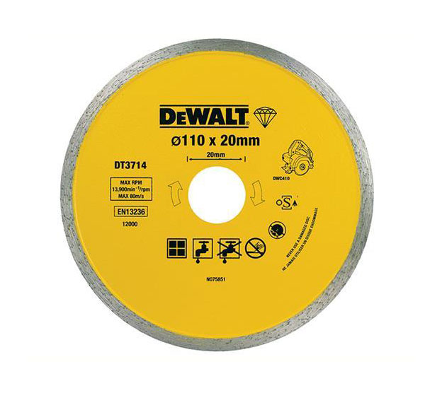DEWALT Διαμαντόδισκος Κοπής Πλακιδίων DT3714