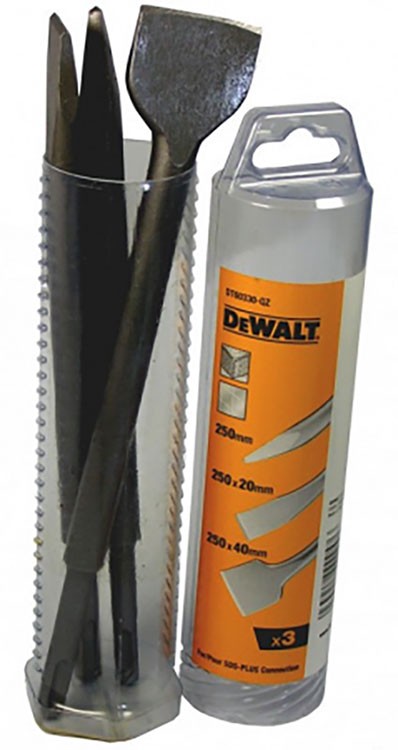 DEWALT Σετ βελόνι και καλέμια SDS Plus 3 τμχ DT60330