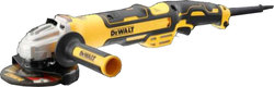 DEWALT 1700W BRUSHLESS ΓΩΝΙΑΚΟΣ ΤΡΟΧΟΣ 125MM ΜΕ ΠΙΣΩ ΛΑΒΗ DWE4377