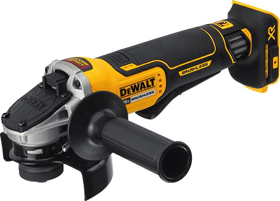 BRUSHLESS ΓΩΝΙΑΚΟΣ ΤΡΟΧΟΣ ΧΑΜΗΛΟΥ ΠΡΟΦΙΛ Ø 125MM με Νο-Volt λειτουργία DCG405FN