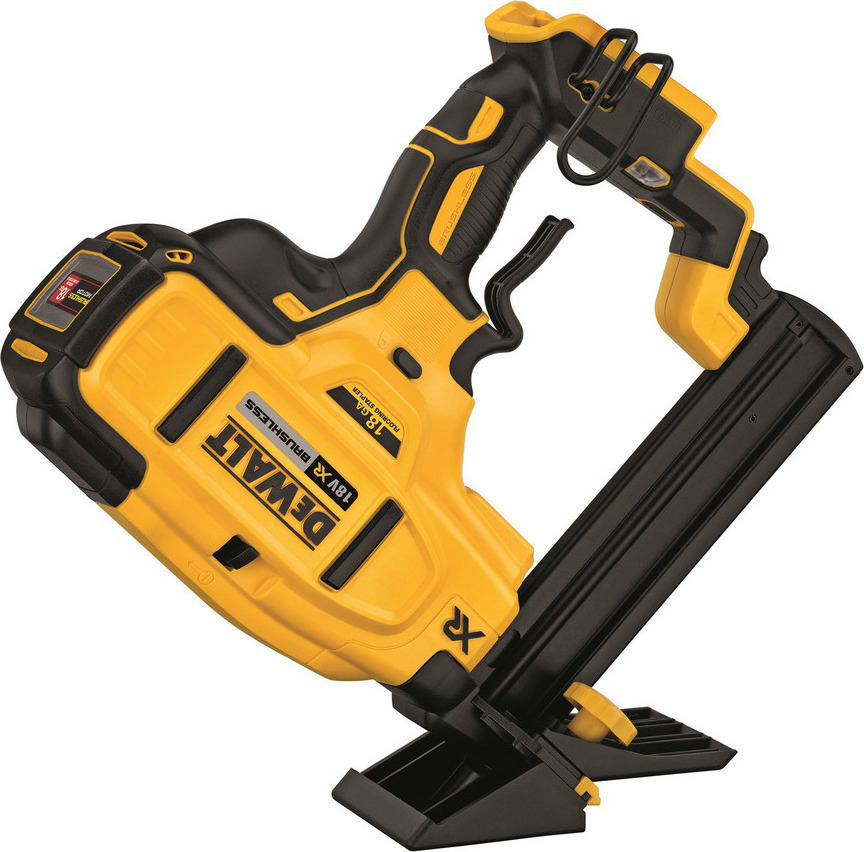 DEWALT BRUSHLESS 18GA ΣΥΝΔΕΤΙΚΟ ΚΑΡΦΩΤΙΚΟ ΔΑΠΕΔΟΥ ΧΩΡΙΣ ΜΠΑΤΑΡΙΑ ΚΑΙ ΦΟΡΤΙΣΤΗ DCN682N