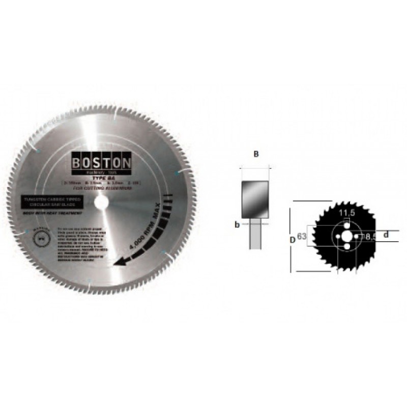 Δίσκος  κοπής αλουμινίου Boston Φ300 /32 BA-30096 48179