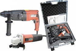 STAYER Set  Σκαπτικό και Τροχός SDS-Plus  HD 27 C Σκαπτικό + SAB 800 BR 