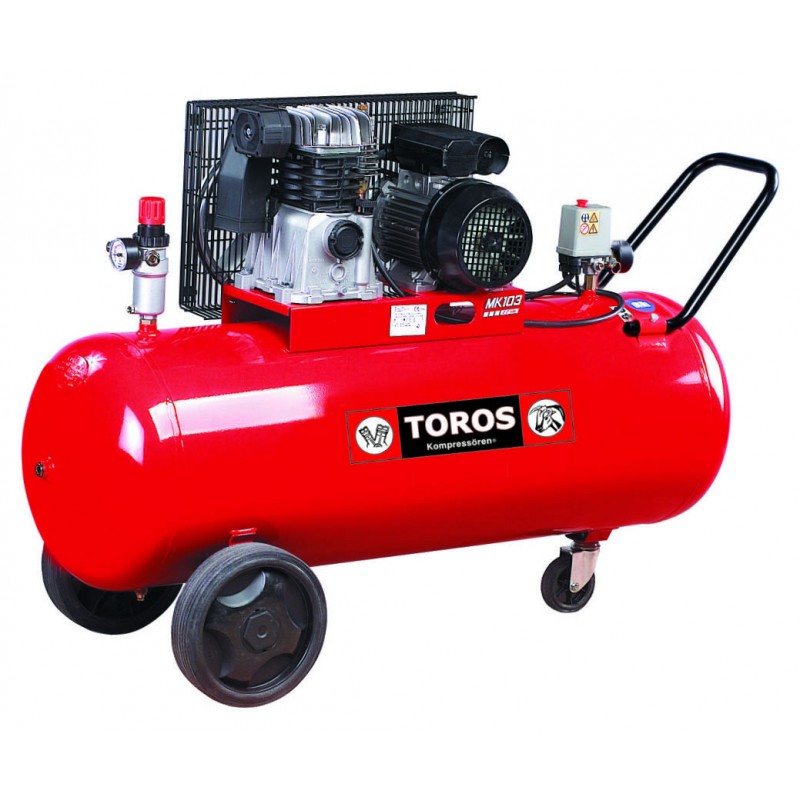 Αεροσυμπιεστής Toros μονοφασικός ΜΚ 103-150-3Μ 150lt 3hp 